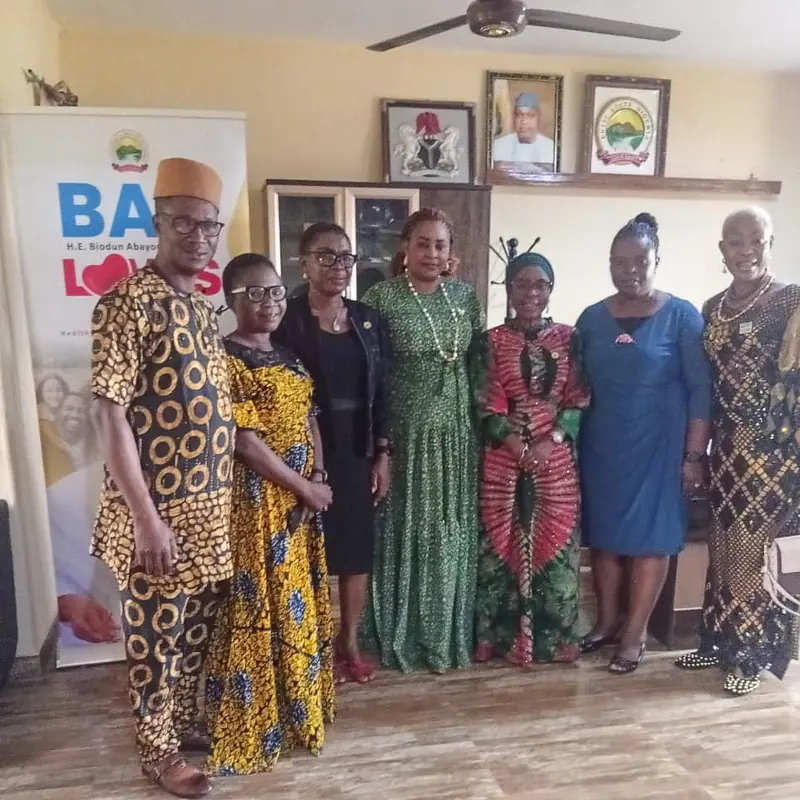 Cooperative representatives received at an Ekiti State government office.